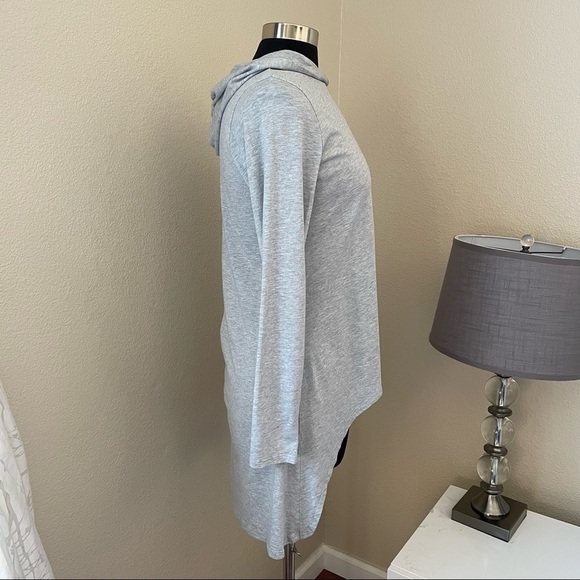 LOGO by Lori Goldstein Long-Sleeve Hooded Top Hi-Low Hem - Picture 6 of 13